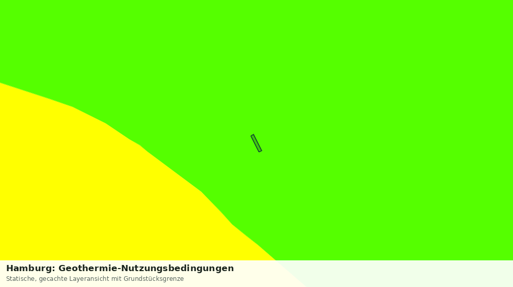 Statische Kartenansicht: Hamburg: Geothermie-Nutzungsbedingungen