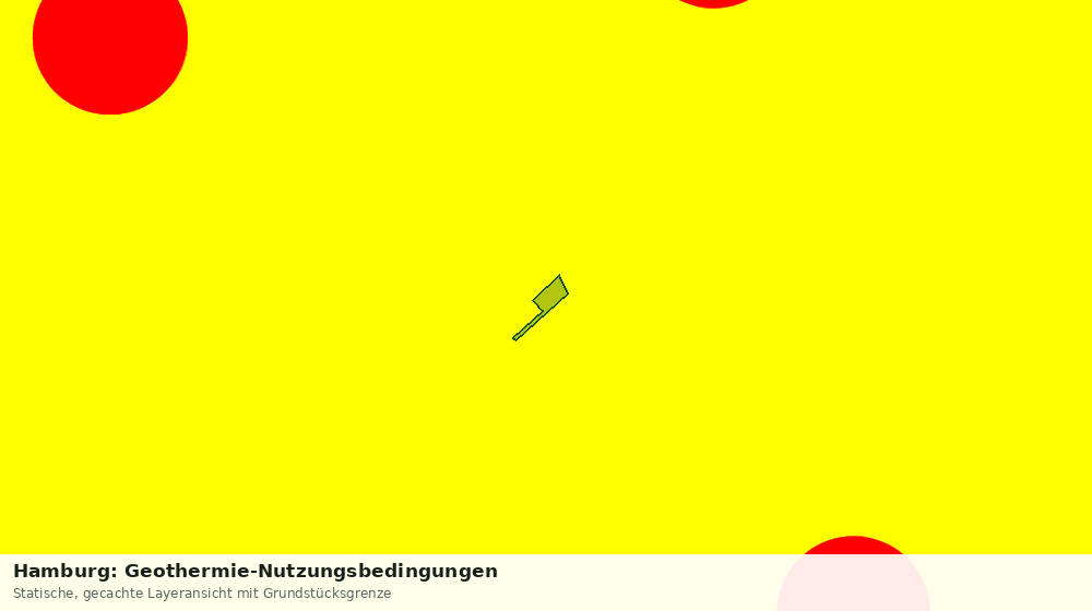 Statische Kartenansicht: Hamburg: Geothermie-Nutzungsbedingungen