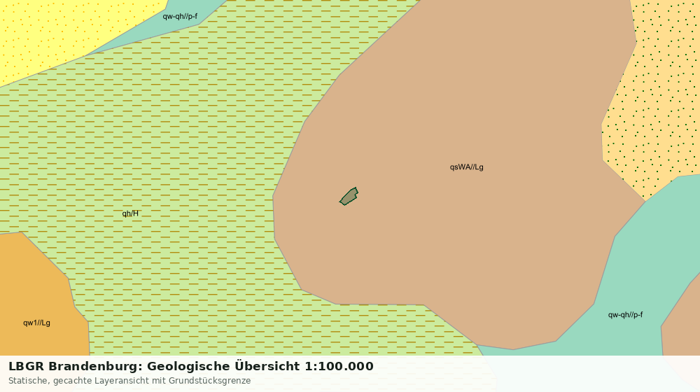 Statische Kartenansicht: LBGR Brandenburg: Geologische Übersicht 1:100.000