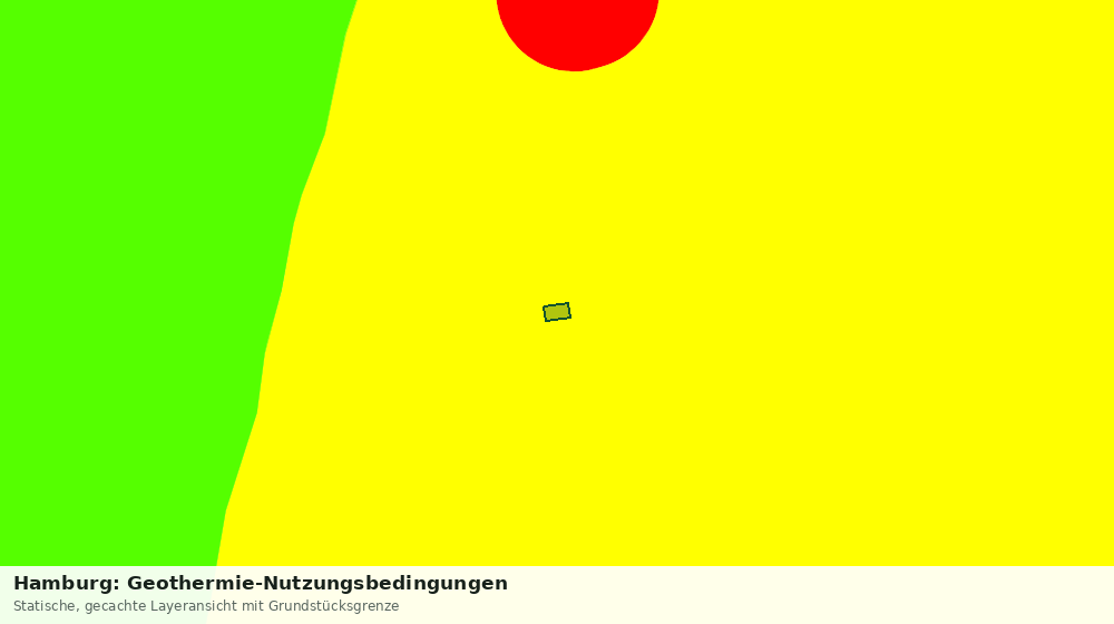 Statische Kartenansicht: Hamburg: Geothermie-Nutzungsbedingungen