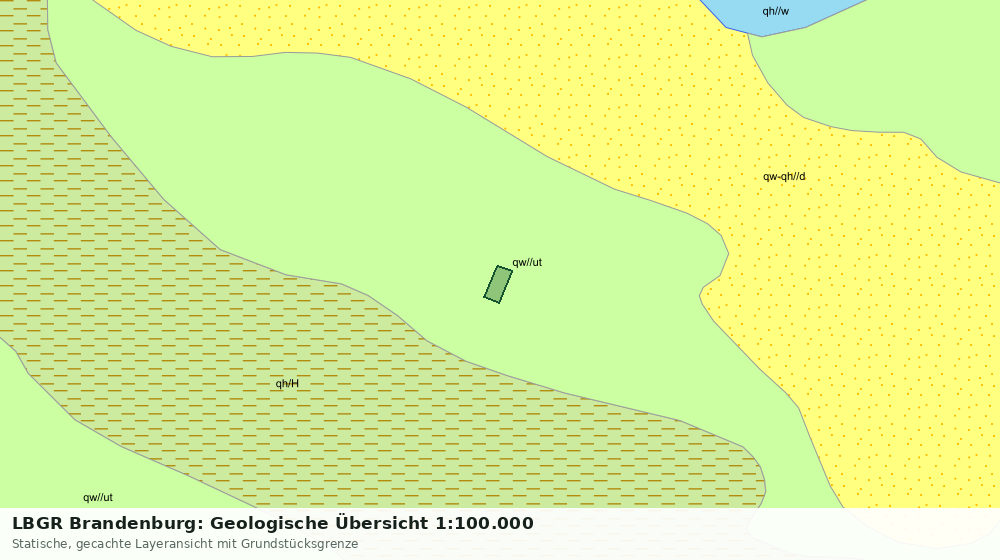 Statische Kartenansicht: LBGR Brandenburg: Geologische Übersicht 1:100.000