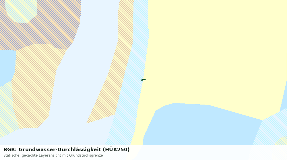 Statische Kartenansicht: BGR: Grundwasser-Durchlässigkeit (HÜK250)