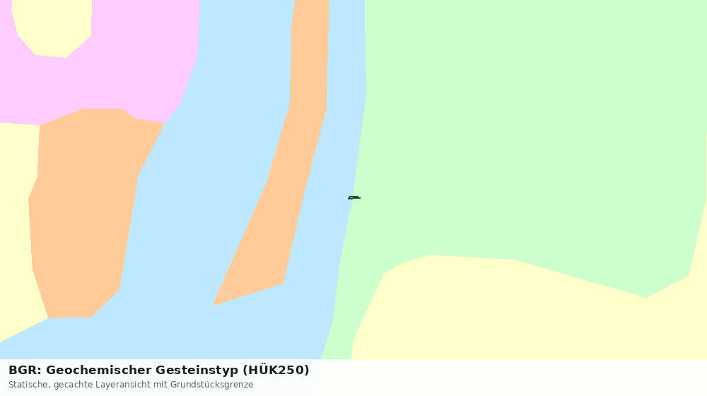Statische Kartenansicht: BGR: Geochemischer Gesteinstyp (HÜK250)