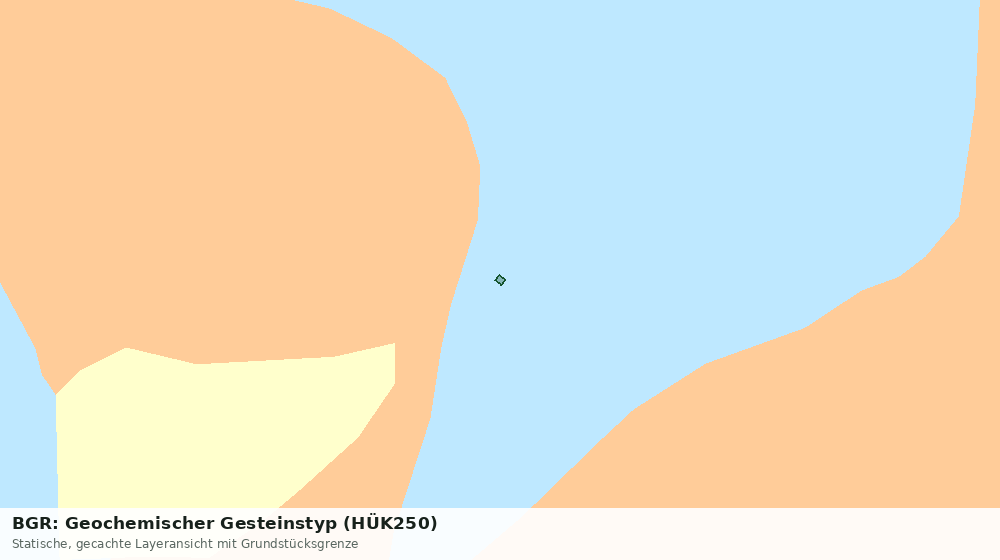Statische Kartenansicht: BGR: Geochemischer Gesteinstyp (HÜK250)