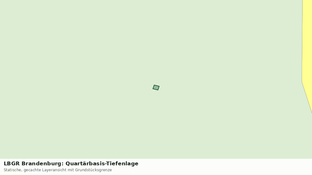 Statische Kartenansicht: LBGR Brandenburg: Quartärbasis-Tiefenlage