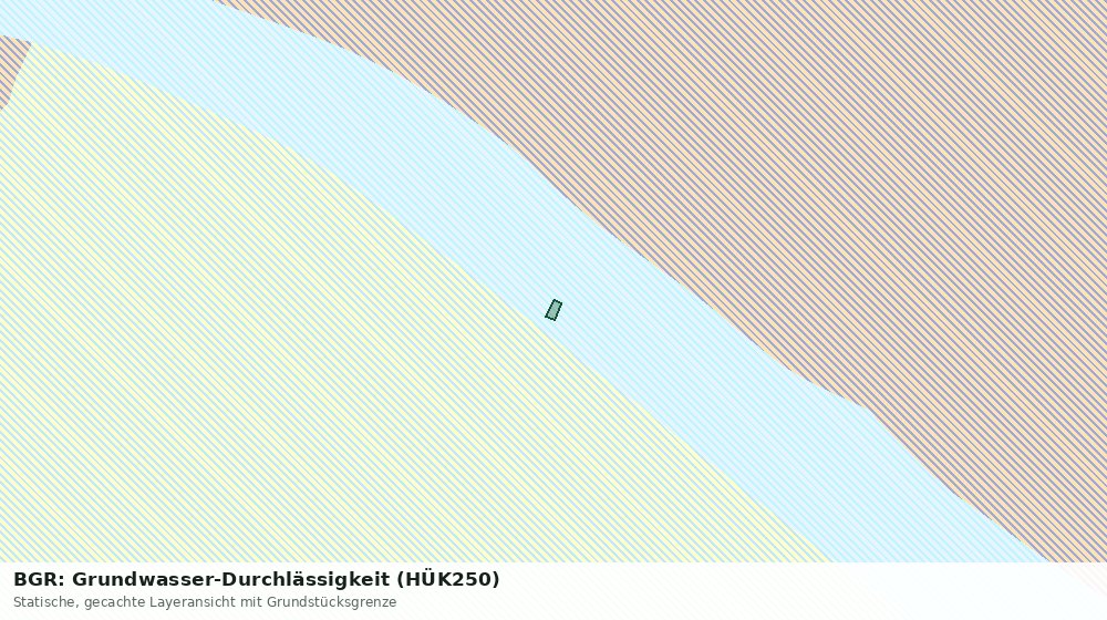 Statische Kartenansicht: BGR: Grundwasser-Durchlässigkeit (HÜK250)