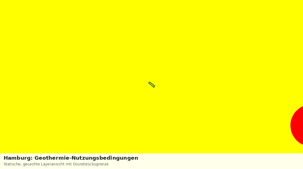 Statische Kartenansicht: Hamburg: Geothermie-Nutzungsbedingungen