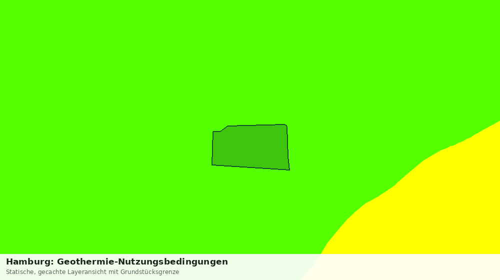 Statische Kartenansicht: Hamburg: Geothermie-Nutzungsbedingungen