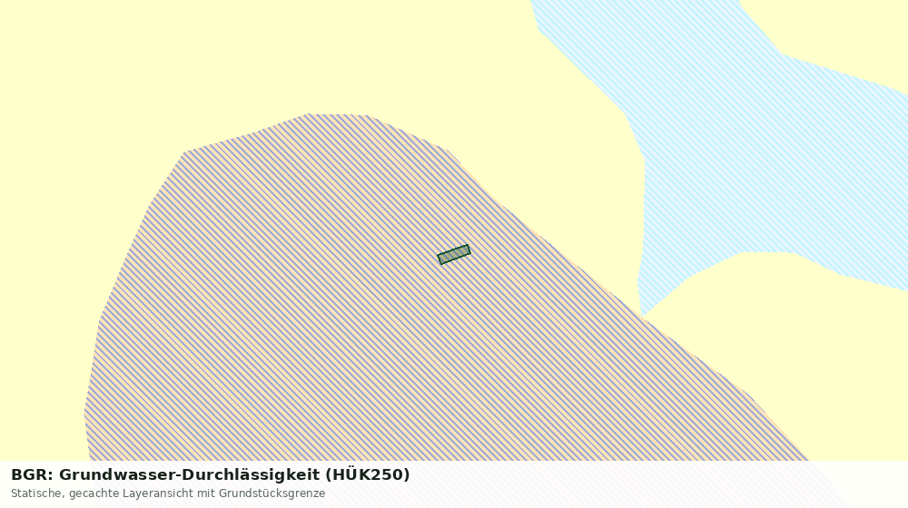 Statische Kartenansicht: BGR: Grundwasser-Durchlässigkeit (HÜK250)