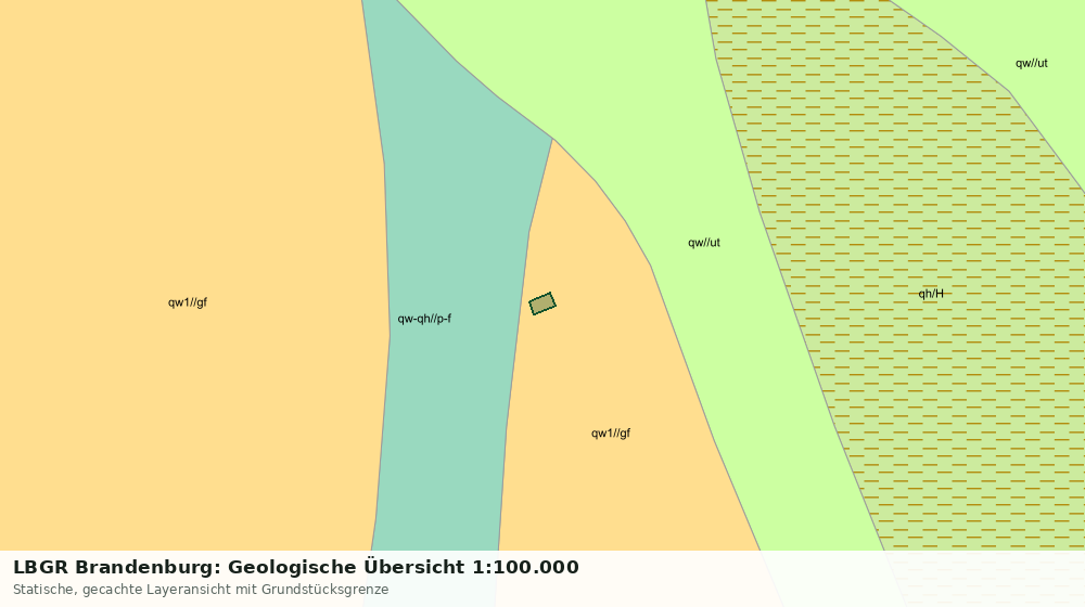 Statische Kartenansicht: LBGR Brandenburg: Geologische Übersicht 1:100.000