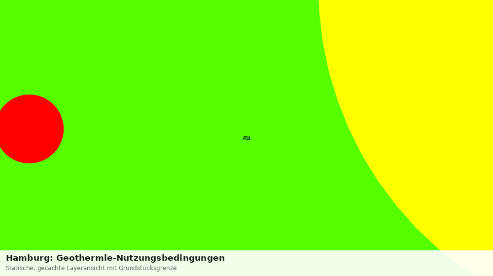 Statische Kartenansicht: Hamburg: Geothermie-Nutzungsbedingungen