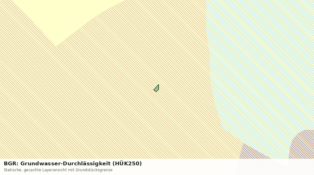 Statische Kartenansicht: BGR: Grundwasser-Durchlässigkeit (HÜK250)