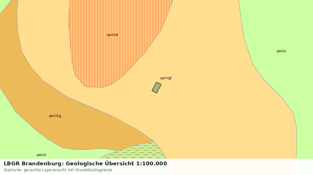 Statische Kartenansicht: LBGR Brandenburg: Geologische Übersicht 1:100.000
