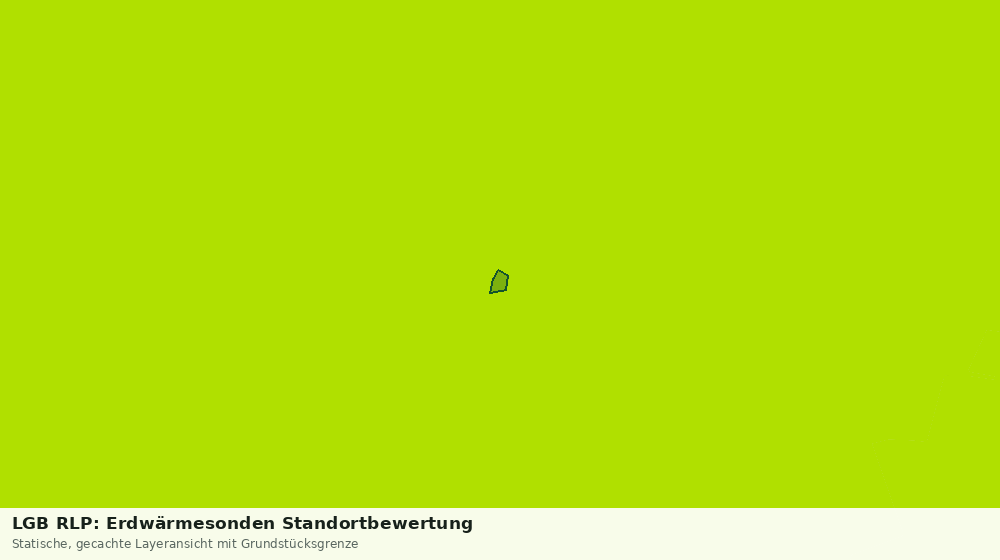 Statische Kartenansicht: LGB RLP: Erdwärmesonden Standortbewertung