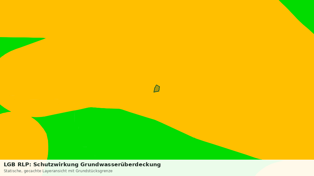 Statische Kartenansicht: LGB RLP: Schutzwirkung Grundwasserüberdeckung