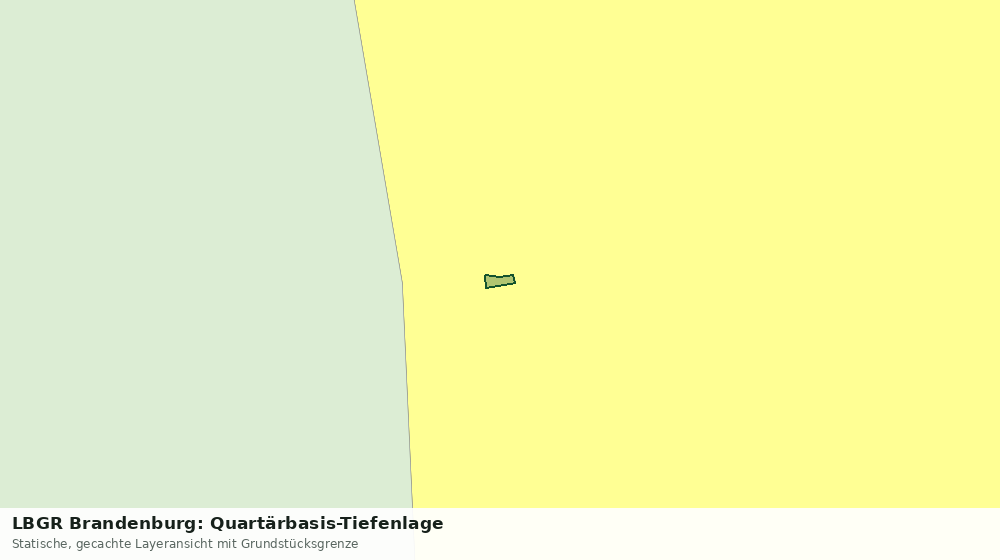 Statische Kartenansicht: LBGR Brandenburg: Quartärbasis-Tiefenlage