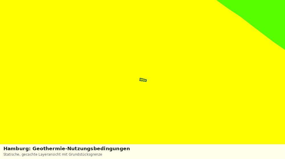 Statische Kartenansicht: Hamburg: Geothermie-Nutzungsbedingungen