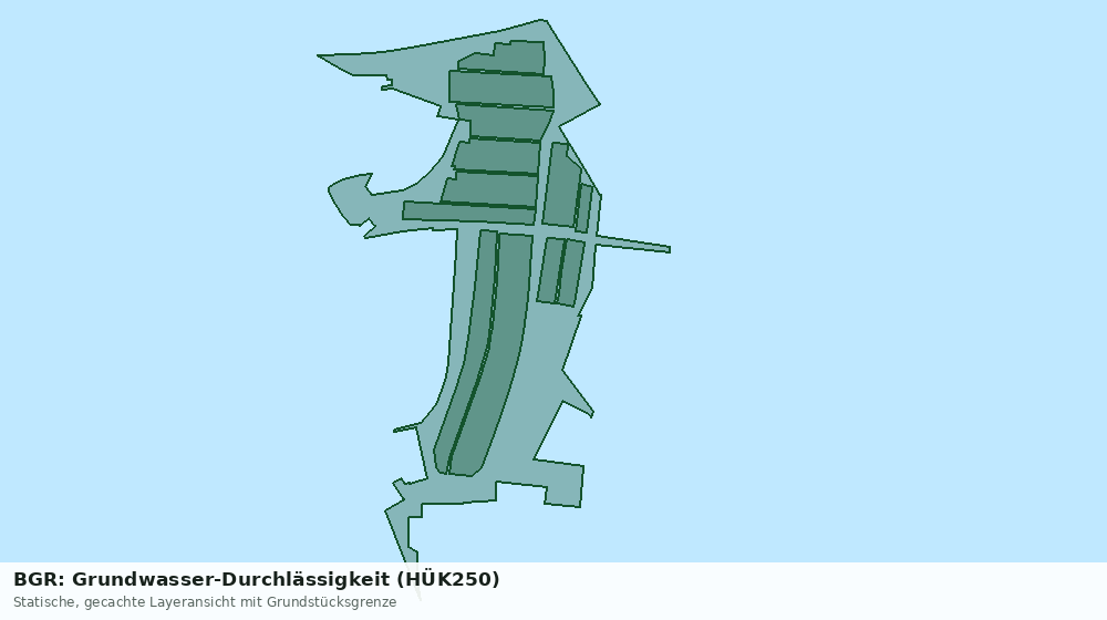 Statische Kartenansicht: BGR: Grundwasser-Durchlässigkeit (HÜK250)