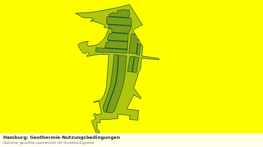 Statische Kartenansicht: Hamburg: Geothermie-Nutzungsbedingungen