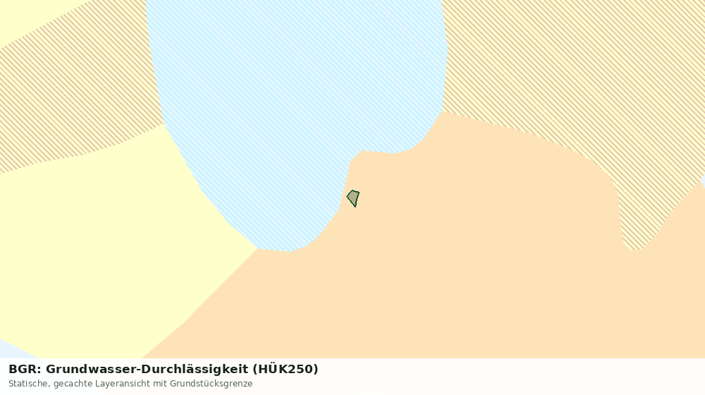 Statische Kartenansicht: BGR: Grundwasser-Durchlässigkeit (HÜK250)