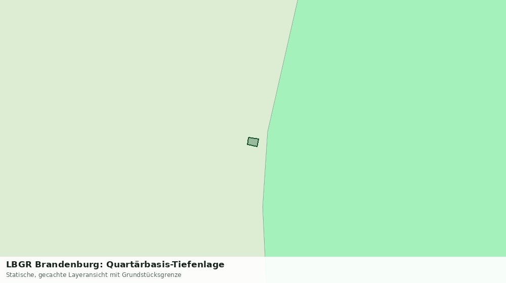 Statische Kartenansicht: LBGR Brandenburg: Quartärbasis-Tiefenlage