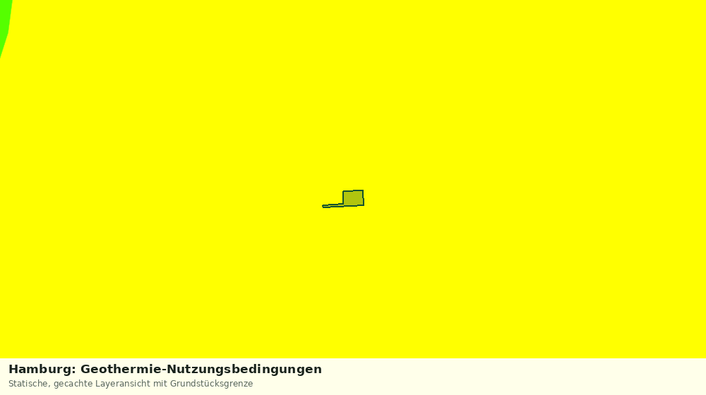 Statische Kartenansicht: Hamburg: Geothermie-Nutzungsbedingungen