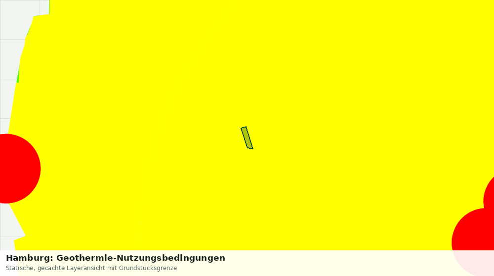 Statische Kartenansicht: Hamburg: Geothermie-Nutzungsbedingungen