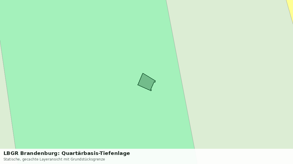 Statische Kartenansicht: LBGR Brandenburg: Quartärbasis-Tiefenlage