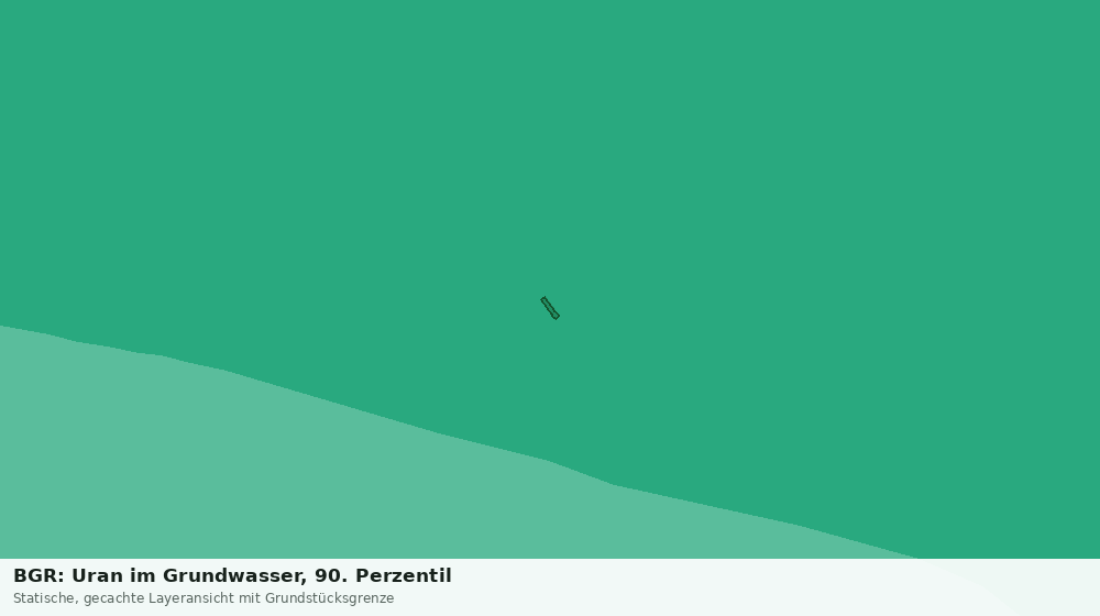 Statische Kartenansicht: BGR: Uran im Grundwasser, 90. Perzentil