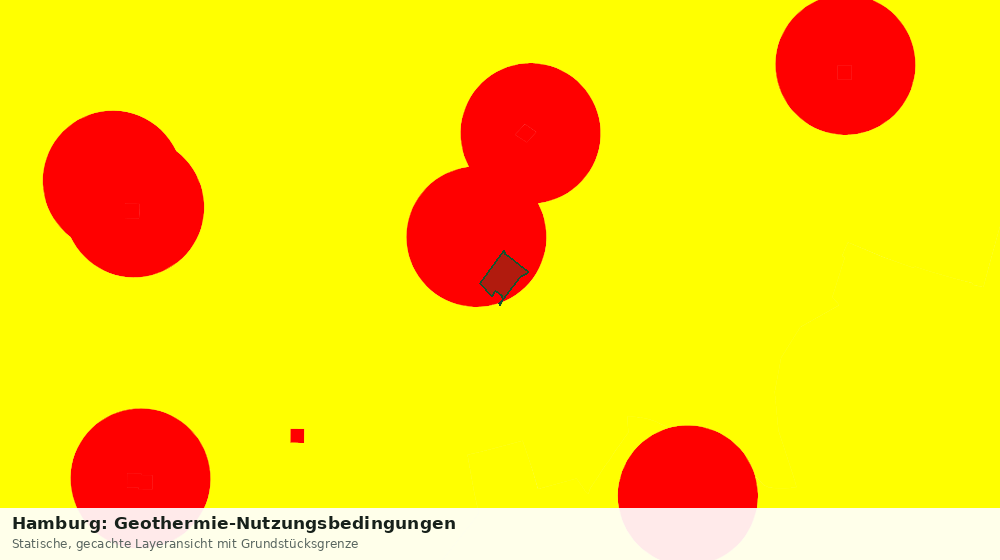 Statische Kartenansicht: Hamburg: Geothermie-Nutzungsbedingungen