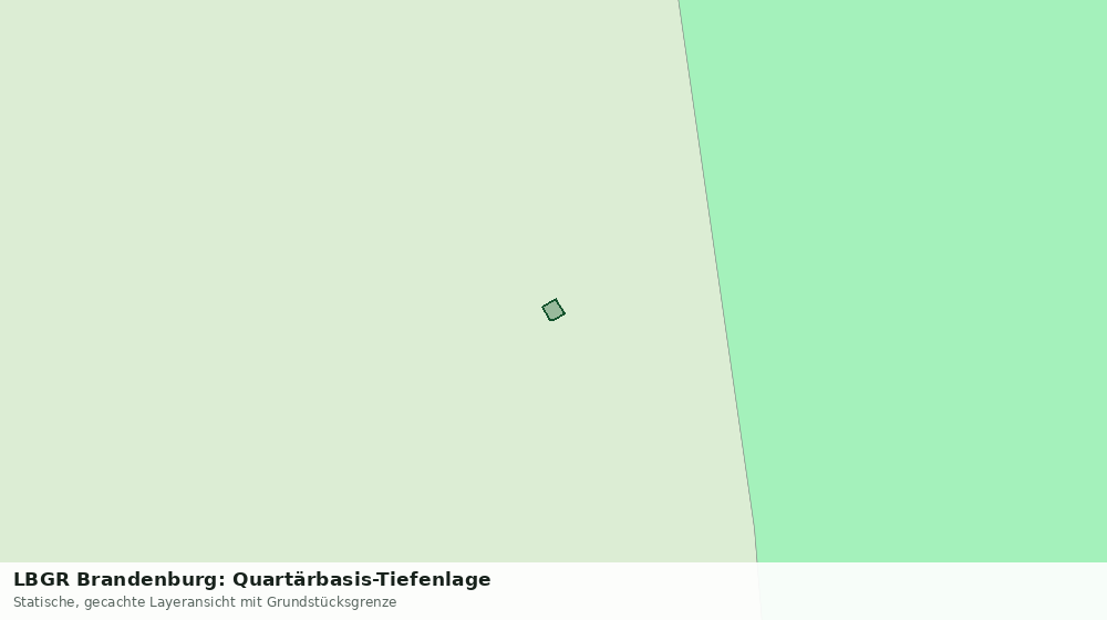 Statische Kartenansicht: LBGR Brandenburg: Quartärbasis-Tiefenlage