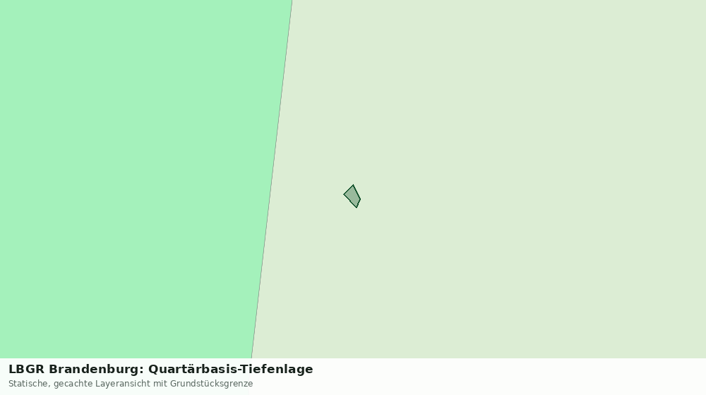 Statische Kartenansicht: LBGR Brandenburg: Quartärbasis-Tiefenlage