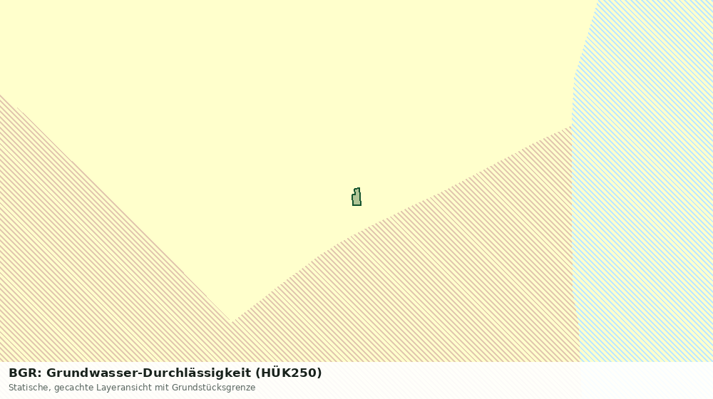 Statische Kartenansicht: BGR: Grundwasser-Durchlässigkeit (HÜK250)