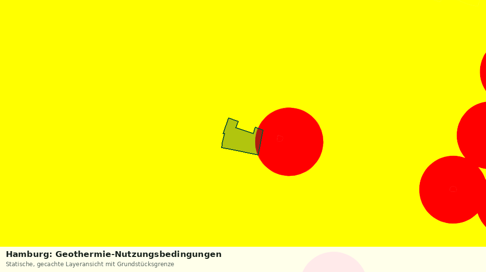 Statische Kartenansicht: Hamburg: Geothermie-Nutzungsbedingungen