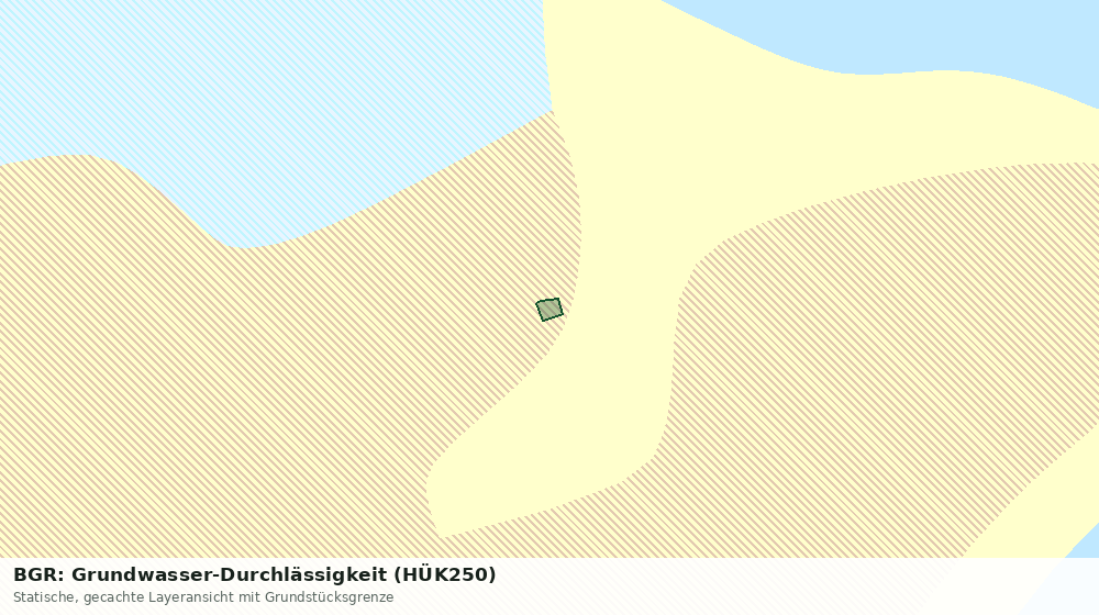 Statische Kartenansicht: BGR: Grundwasser-Durchlässigkeit (HÜK250)