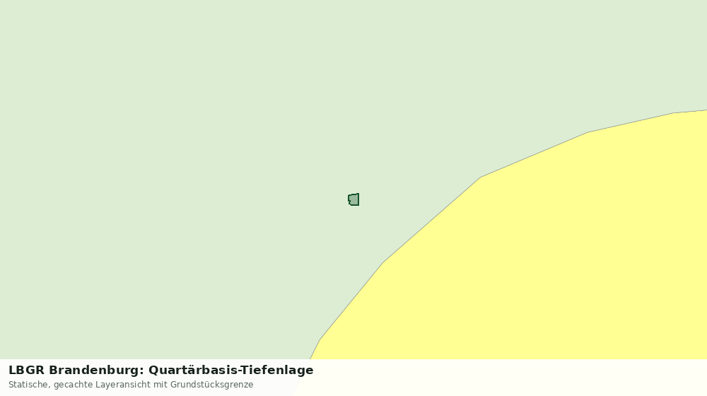 Statische Kartenansicht: LBGR Brandenburg: Quartärbasis-Tiefenlage