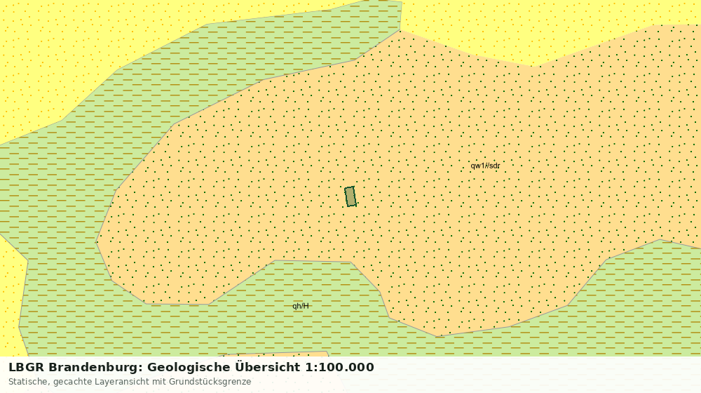 Statische Kartenansicht: LBGR Brandenburg: Geologische Übersicht 1:100.000