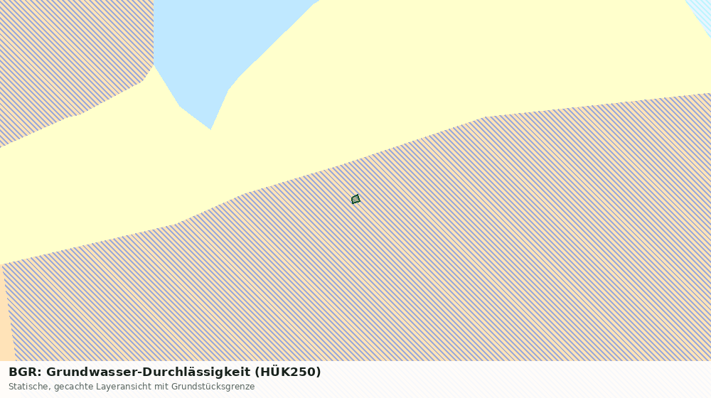 Statische Kartenansicht: BGR: Grundwasser-Durchlässigkeit (HÜK250)