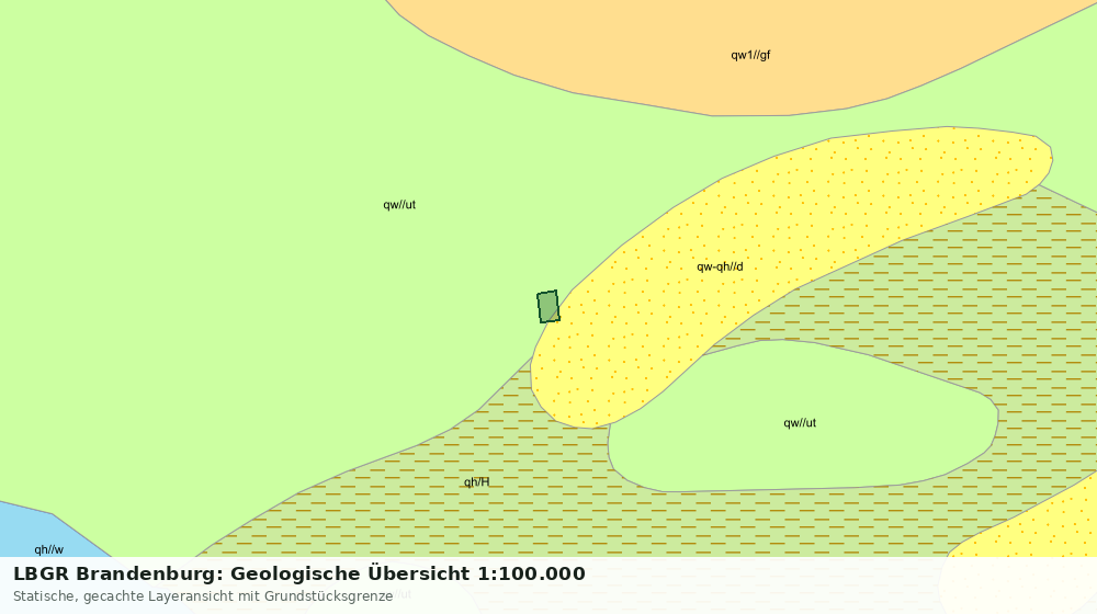 Statische Kartenansicht: LBGR Brandenburg: Geologische Übersicht 1:100.000