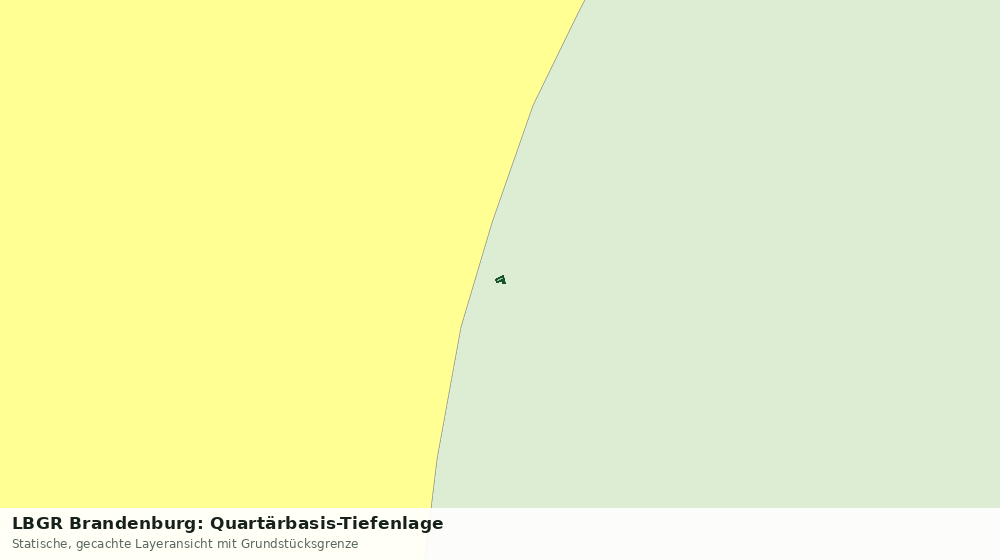 Statische Kartenansicht: LBGR Brandenburg: Quartärbasis-Tiefenlage