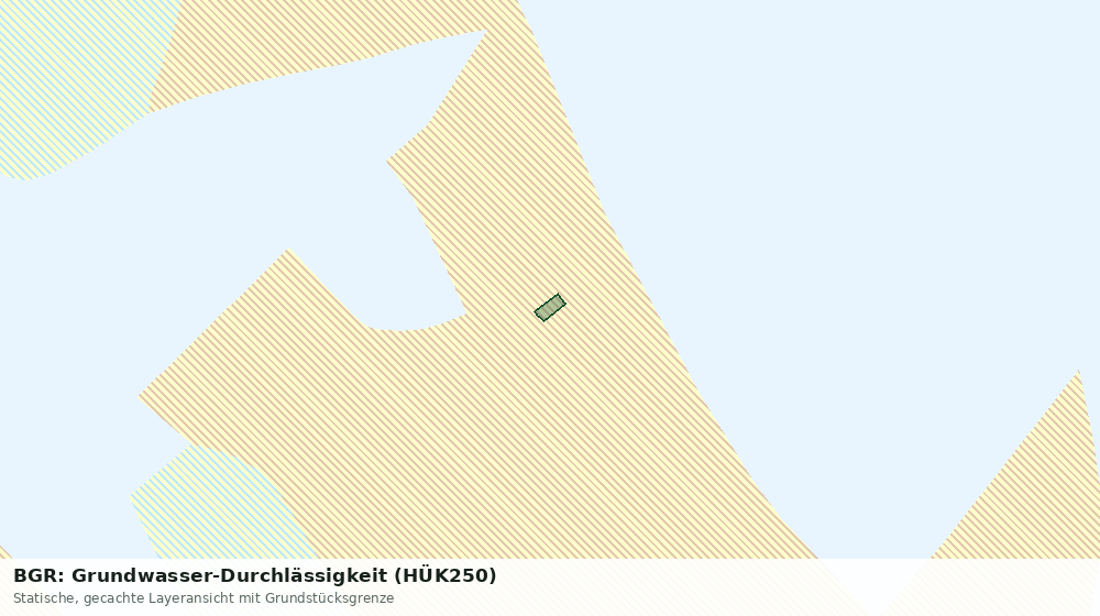 Statische Kartenansicht: BGR: Grundwasser-Durchlässigkeit (HÜK250)