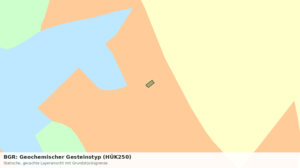 Statische Kartenansicht: BGR: Geochemischer Gesteinstyp (HÜK250)