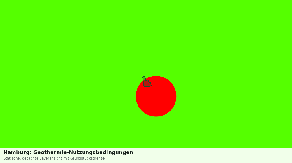 Statische Kartenansicht: Hamburg: Geothermie-Nutzungsbedingungen