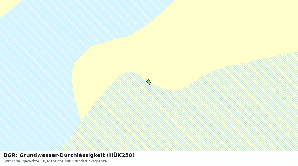Statische Kartenansicht: BGR: Grundwasser-Durchlässigkeit (HÜK250)