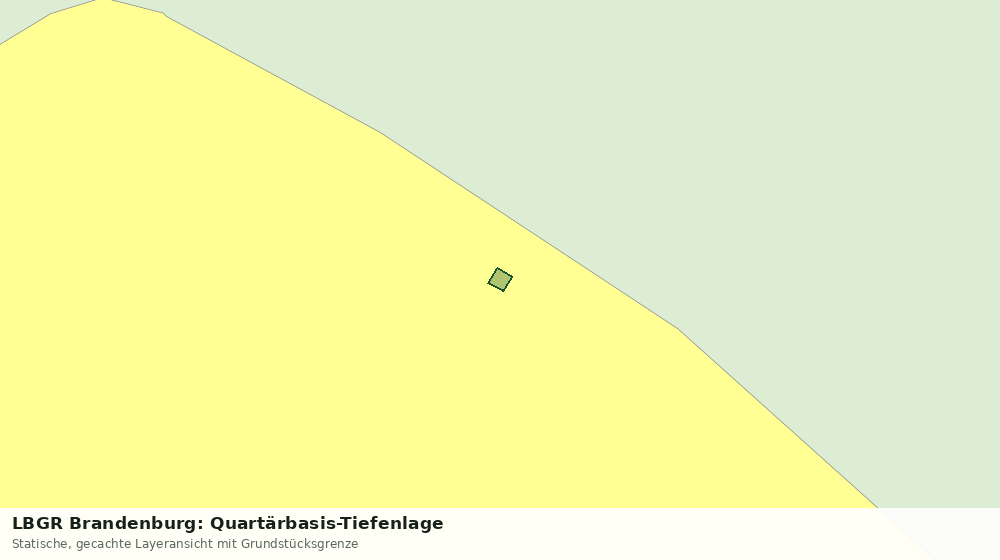 Statische Kartenansicht: LBGR Brandenburg: Quartärbasis-Tiefenlage