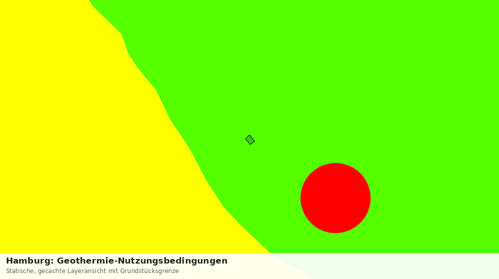 Statische Kartenansicht: Hamburg: Geothermie-Nutzungsbedingungen