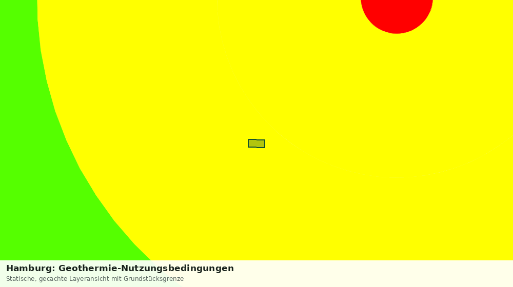 Statische Kartenansicht: Hamburg: Geothermie-Nutzungsbedingungen