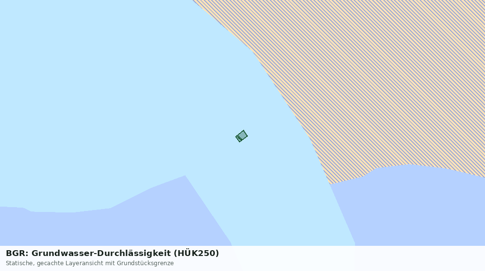 Statische Kartenansicht: BGR: Grundwasser-Durchlässigkeit (HÜK250)