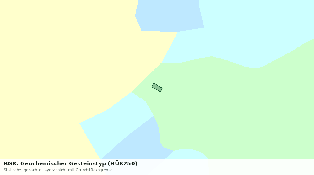 Statische Kartenansicht: BGR: Geochemischer Gesteinstyp (HÜK250)
