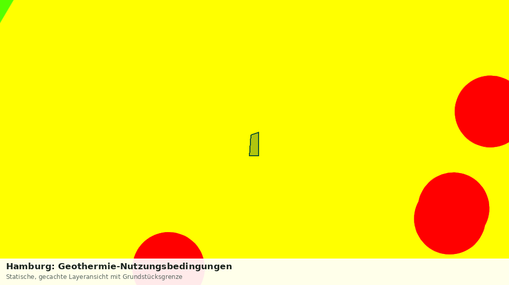 Statische Kartenansicht: Hamburg: Geothermie-Nutzungsbedingungen